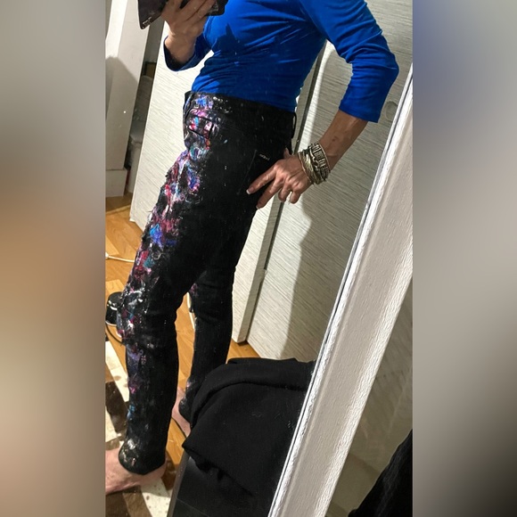 HandPainted Bebe Jeans - Picture 9 of 10